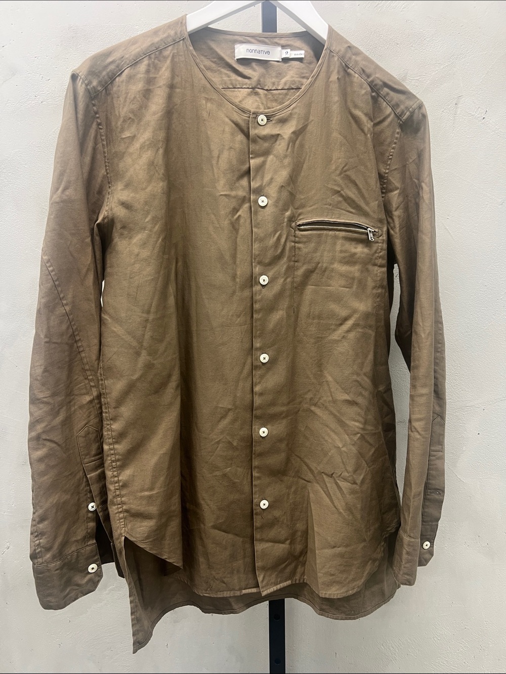 Native Brown Casual Button Down Shirt